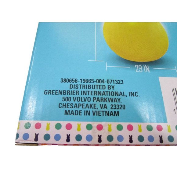 Yellow Easter Bunny Inflatable Classic Peep New 4ft Tall - Picture 12 of 13